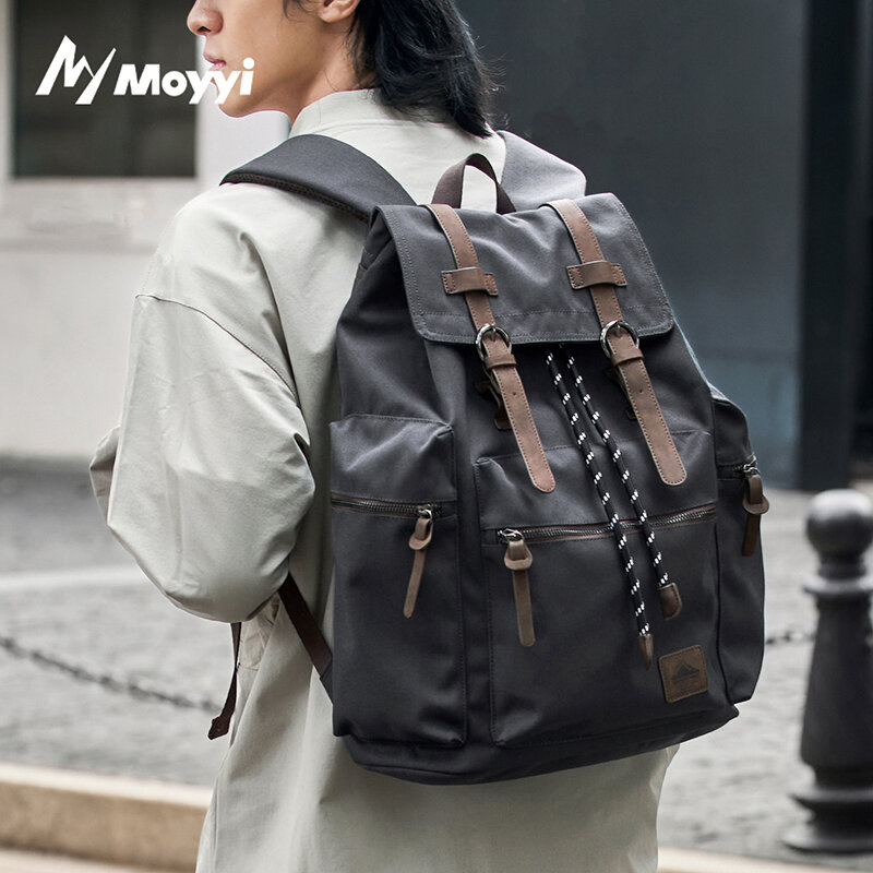Vintage Zipper - MOYYI 27L Tas Ransel Besar Dengan