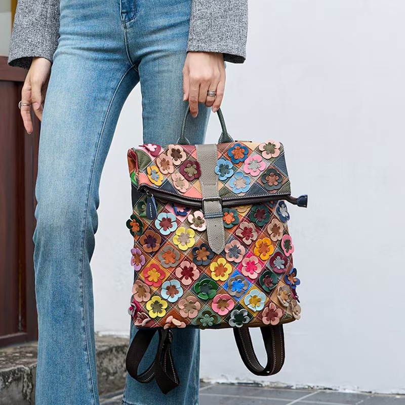 Tas Ransel Kulit Asli Wanita V - Vintage Zipper ulasan dan harga