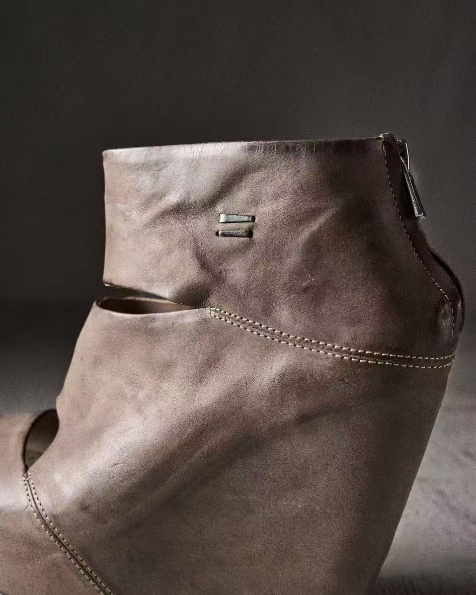 Sepatu Boots Platform Wedge Ku - Vintage Zipper ulasan dan harga