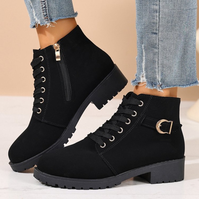 Sepatu Bot Tempur Wanita Model - Vintage Zipper ulasan dan harga
