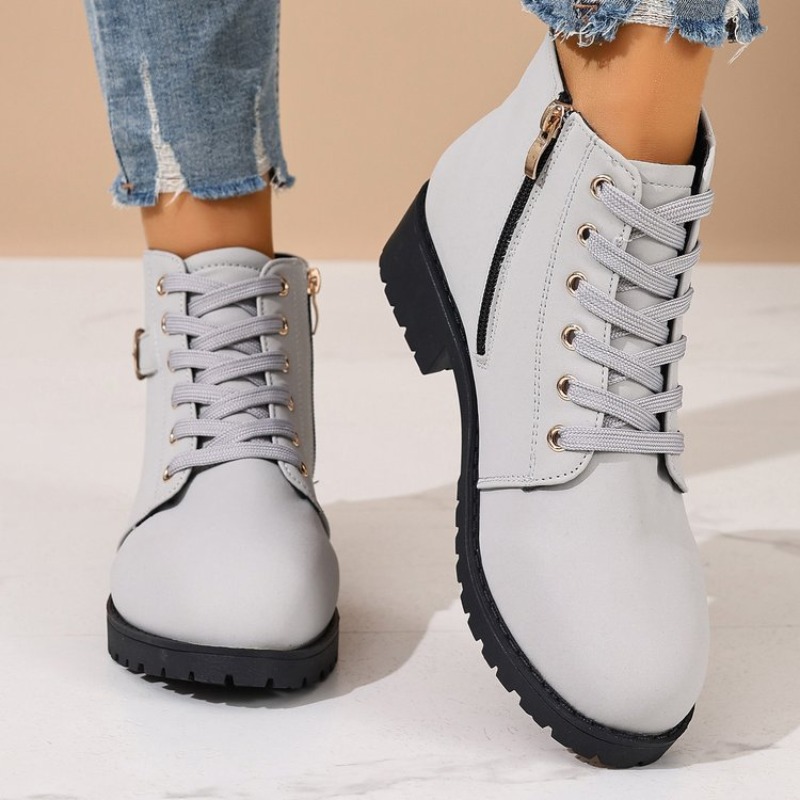 Sepatu Bot Tempur Wanita Model - Vintage Zipper ulasan dan harga