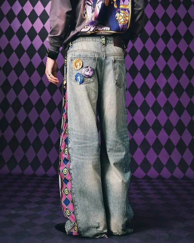 Y2K Streetwear Pria Hip Hop Ha - Vintage Zipper ulasan dan harga