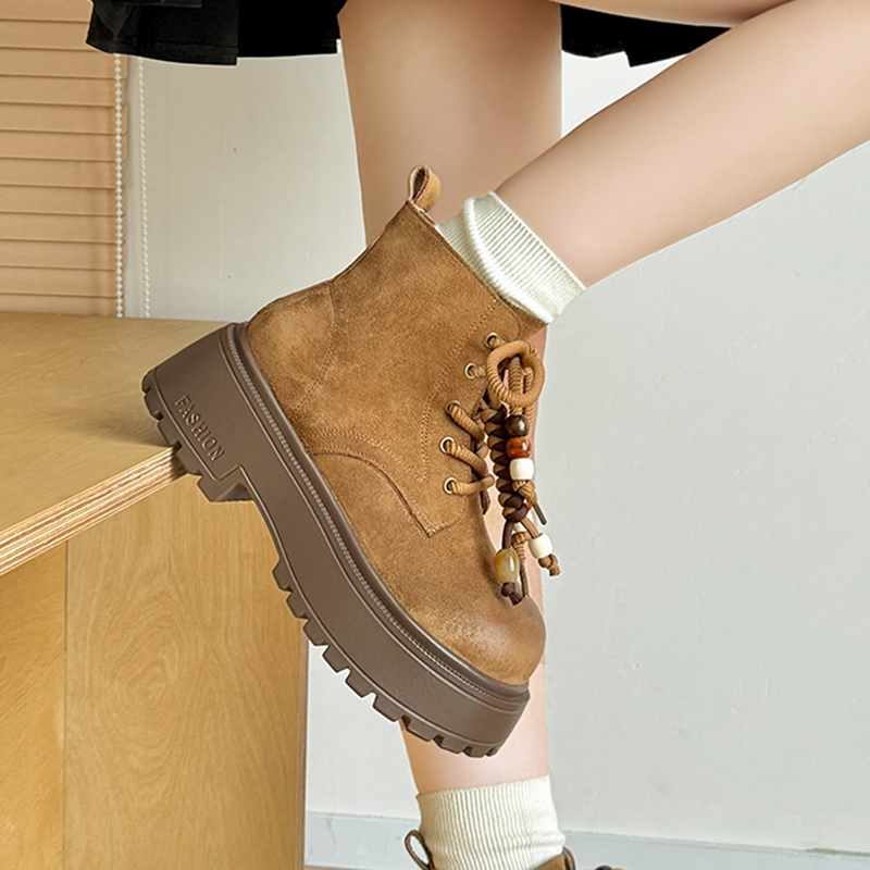 Sepatu Bot Platform Chunky Vin - Vintage Zipper ulasan dan harga