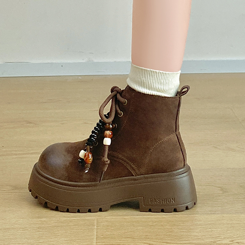 Sepatu Bot Platform Chunky Vin - Vintage Zipper ulasan dan harga