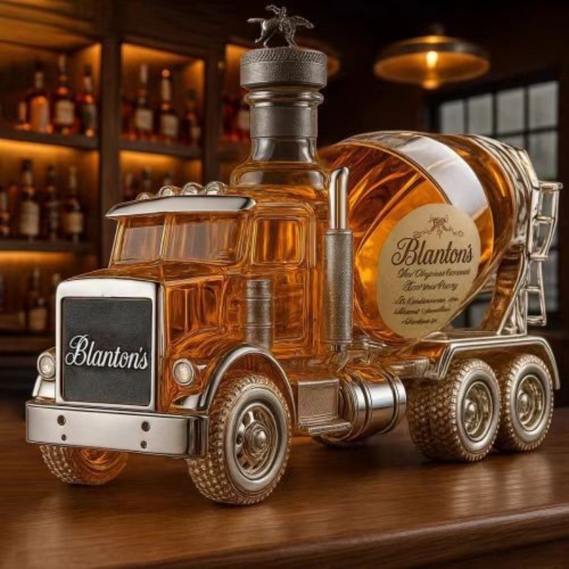 Botol Wiski Kaca Desain Truk V - Vintage Collectible Liquor Bottles ulasan dan harga