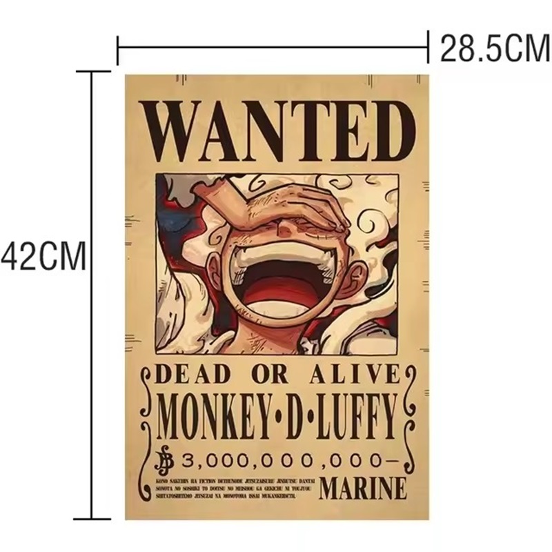 Poster Anime One Piece Bounty  - Vintage Collectible Toys ulasan dan harga