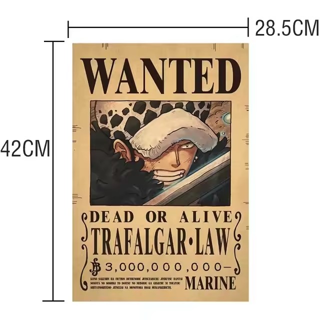 Poster Anime One Piece Bounty  - Vintage Collectible Toys ulasan dan harga
