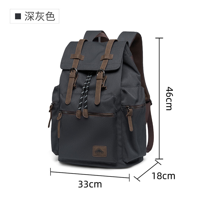 MOYYI 27L Tas Ransel Besar Den - Vintage Zipper ulasan dan harga