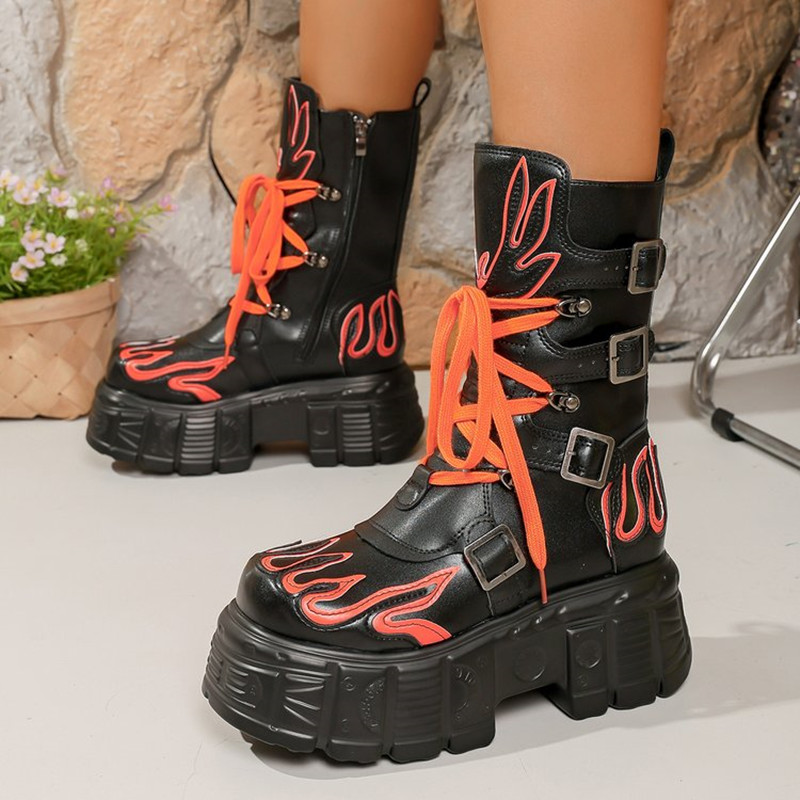 Sepatu Boots Rock Pria dan Wan - Vintage Zipper ulasan dan harga