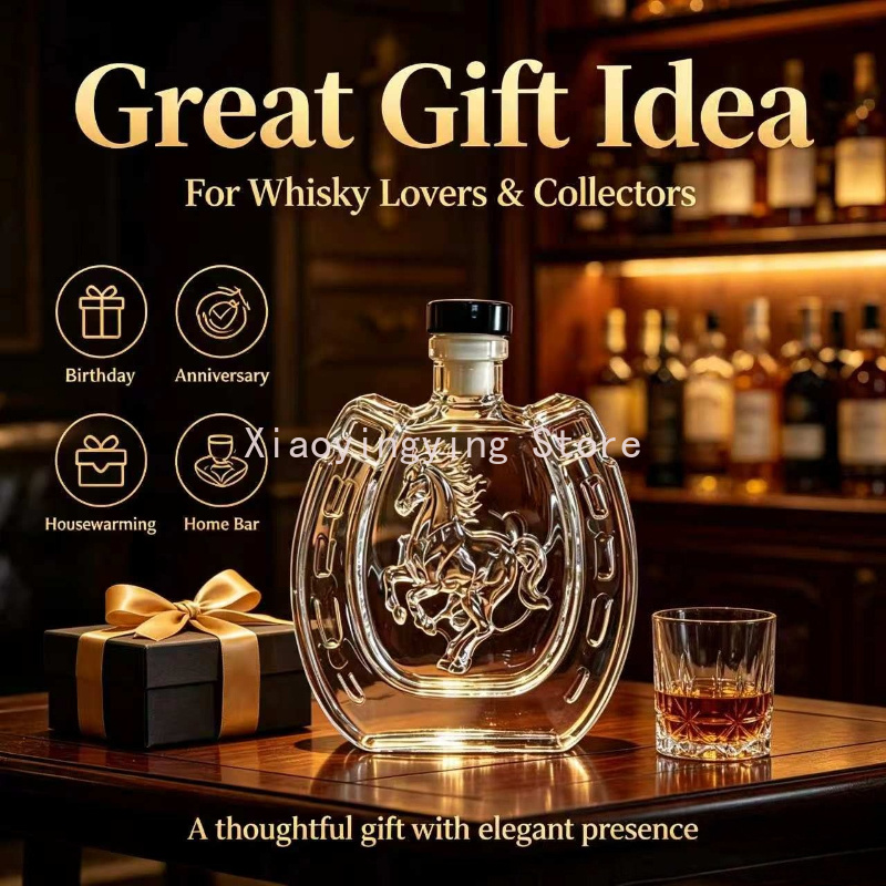 Dekanter Anggur Kaca Berukir K - Vintage Collectible Liquor Bottles ulasan dan harga